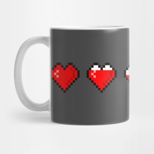 Pixel Hearts - Game Over Mug